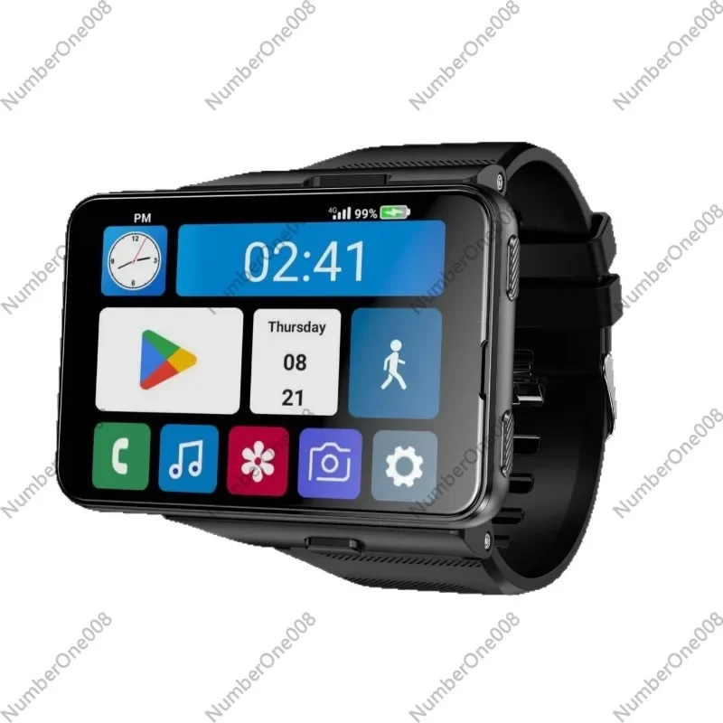 4G LTE Smartwatch Android Large Screen GPS Heart Rate Monitor SIM Card Call Sports Watch for Men