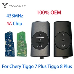 YOCASTY Original 3 Button Keyless Car Key 434Mhz 4A Chip for Chery Tiggo 7 Plus Tiggo 8 Plus Smart Remote Key