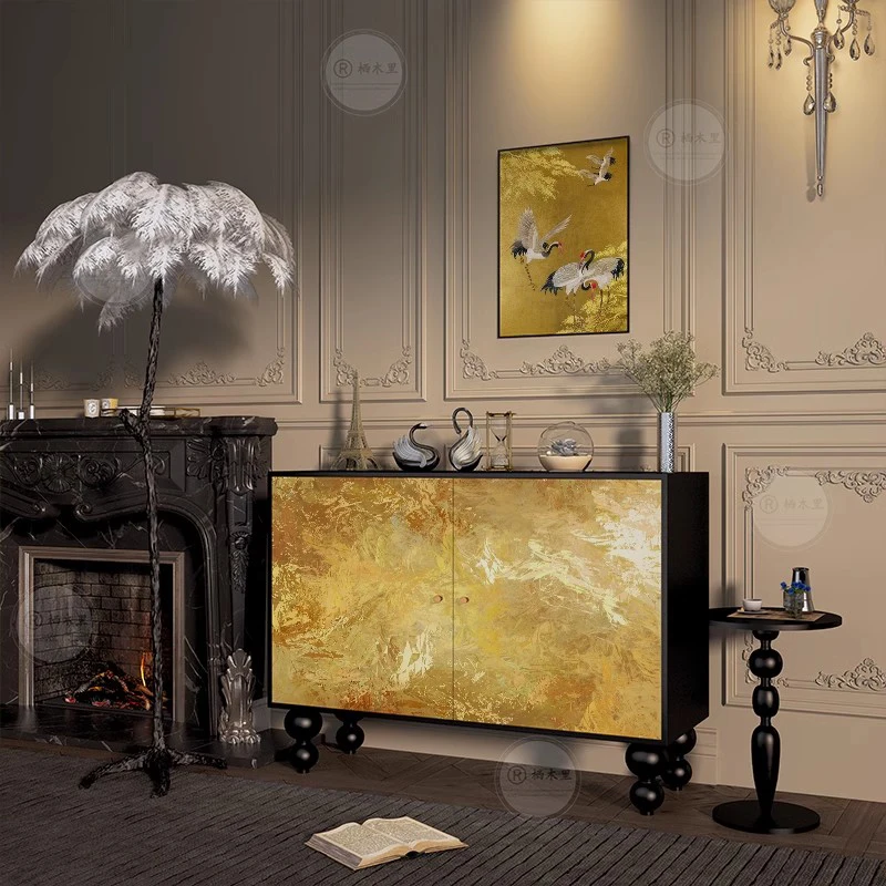 ما بعد الحداثة الحرفية خزائن غرفة المعيشة الخشب الغرور المدخل عرض خزائن غرفة المعيشة مجوهرات زهرية Vitrina الأثاث العصري