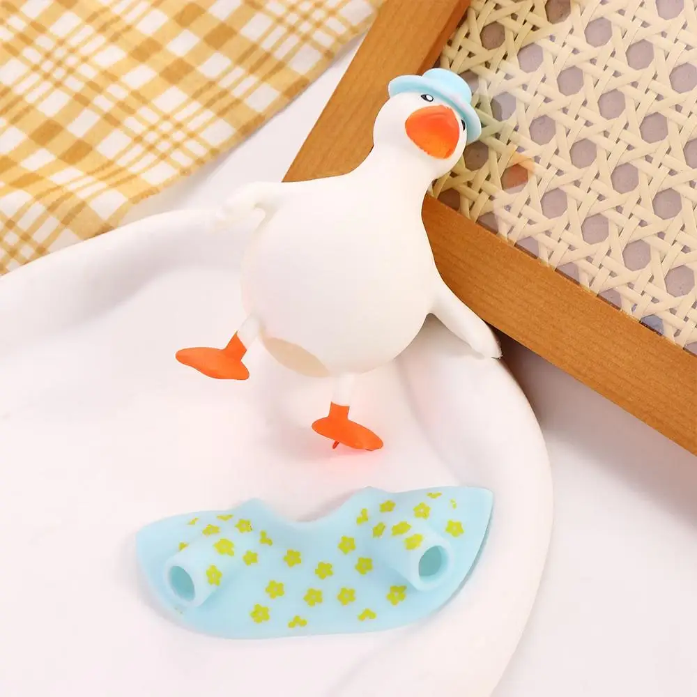 Duck Shape Slow Rising Squeeze Toy Rebound Ball Cartoon Slow Rebound Toy Tpr Anti-stress Stress Relief Toy Party Favors