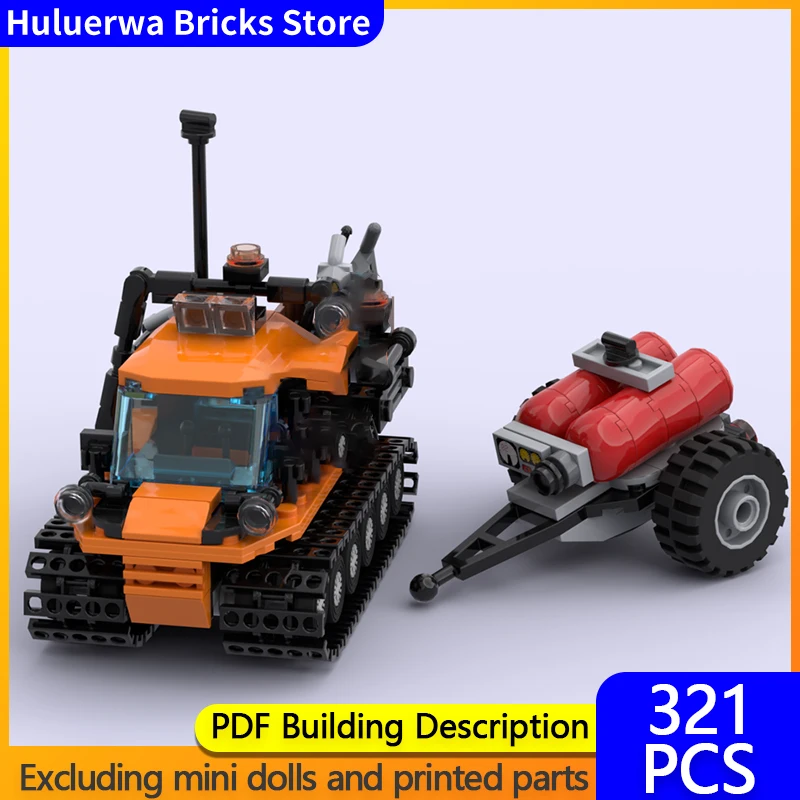 

Speed Hypercar Model MOC Building Bricks Snow Tracked Vehicle Modular Technology Gifts Holiday Assemble Children Toys Suit