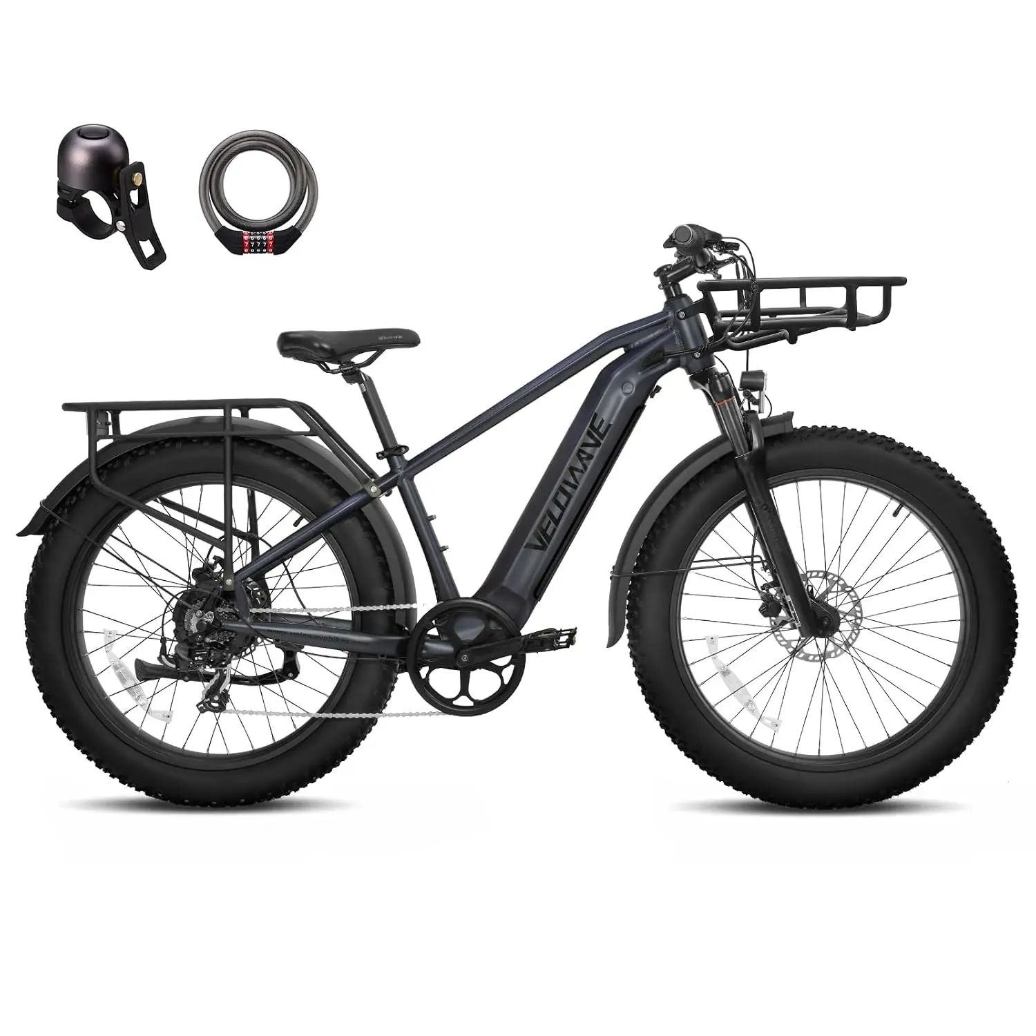 Electric Bike 26'' Fat Tire Mountain Ebike Adults Off-Road 750W Motor, Customized