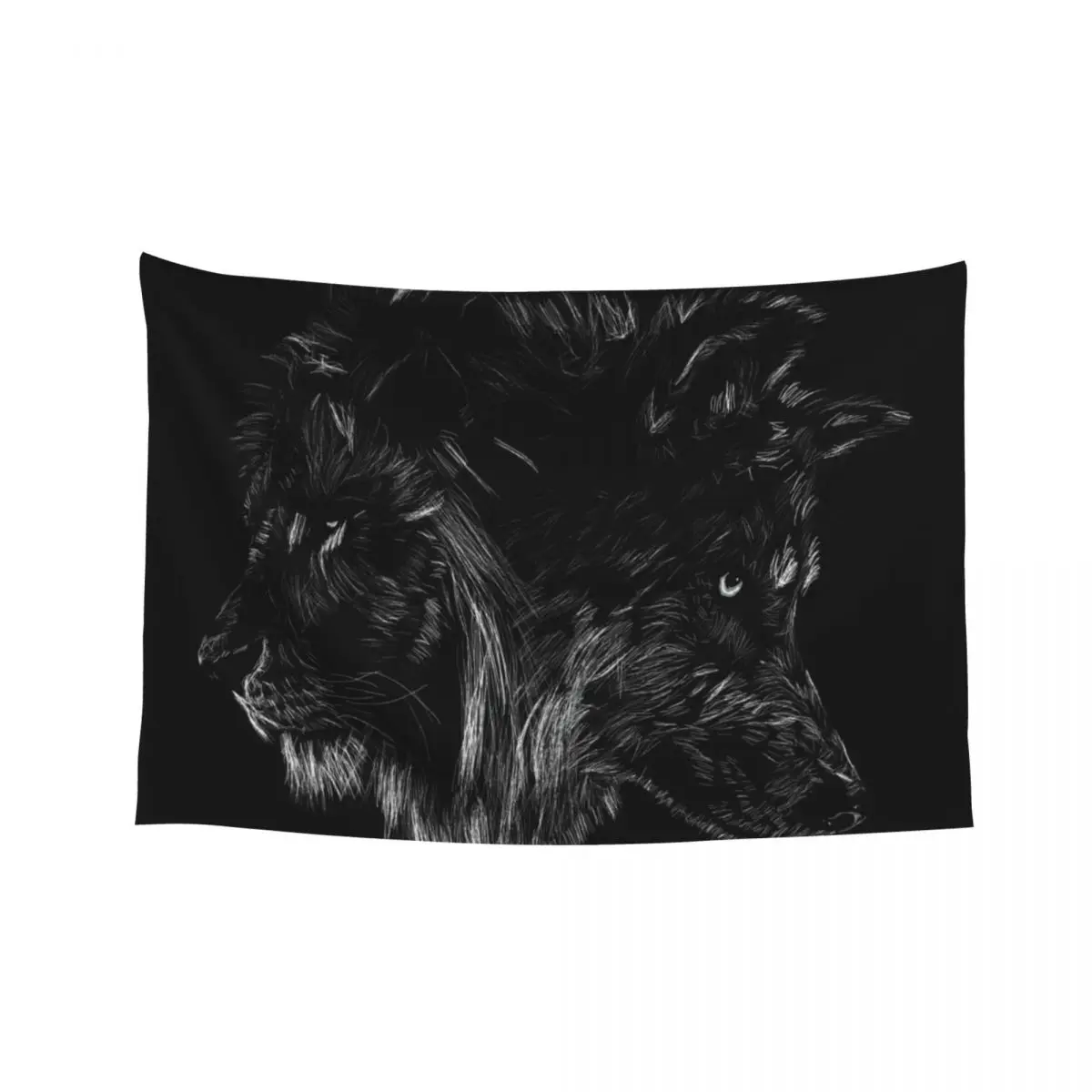 

The Wolf is King Tapestry Wall Hanging Wall Decorative Wall Mural Decor Tapestry
