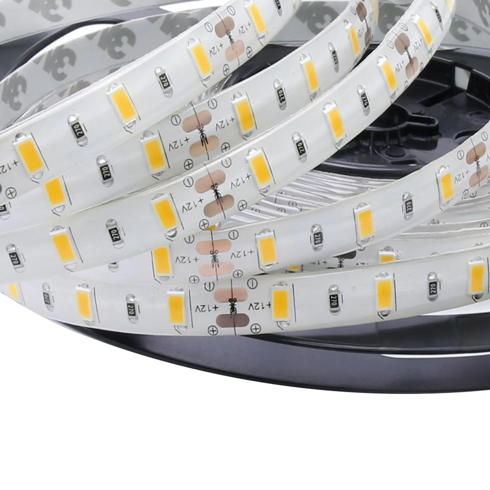 

ABUP-5X Гибкие 5M DC 12V 36W SMD 2835X300 Светодиоды IP20 Теплый белый (3000K) Светодиодные ленты