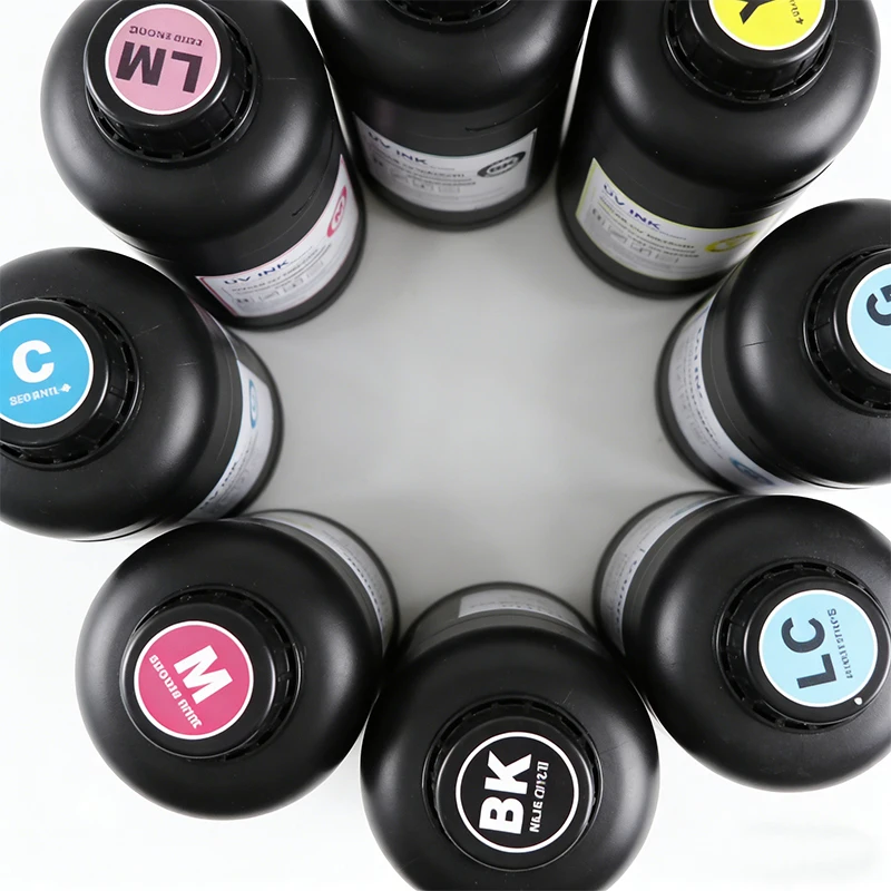 1000L Soft Neutral Hard G5 G6 LED UV Ink For Ricoh Gen3 Gen4 Gen4L Gen5 Gen5i Gen5S Gen6 G3 G4 G5i G6 Ricoh Seiko UV curing ink