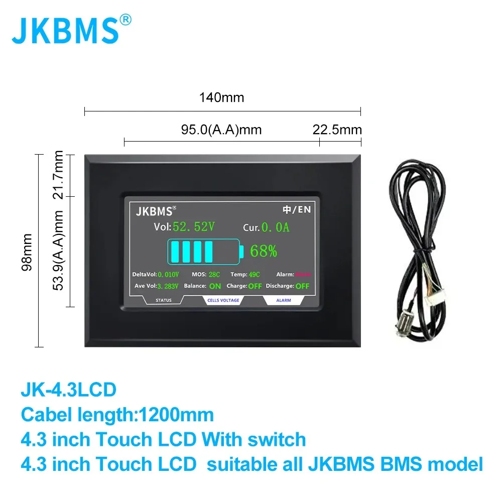 JKBMS JIKONG RS485 CAN module  and LCD display Adapter Battery Examine and Repair Accessory