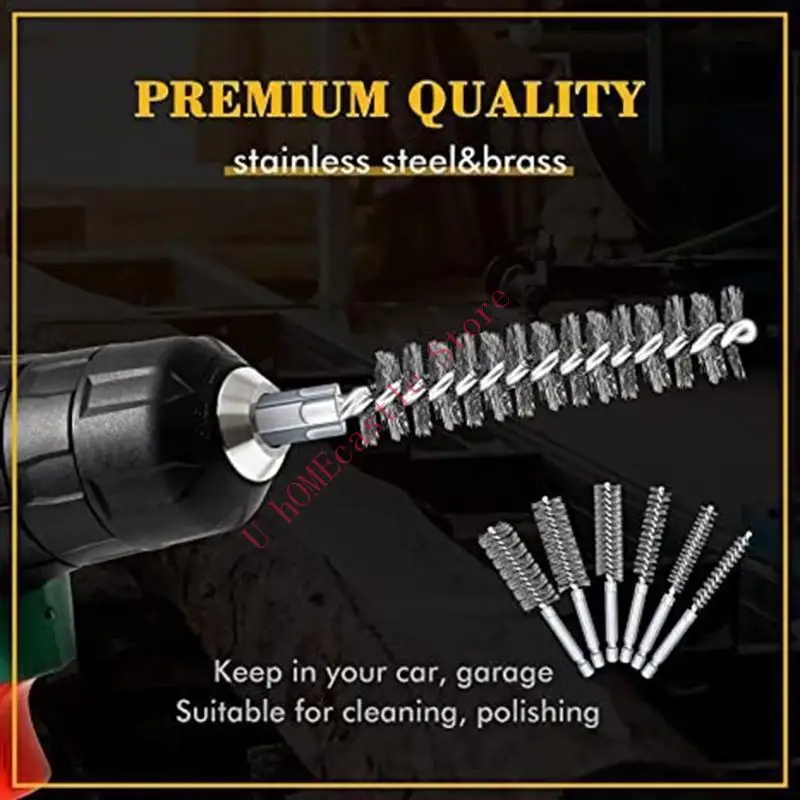 

63HF 12pcs Durable Brushes Fits for Power Drills, Impact Die Grinders