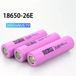 INR 18650-26E 3,7 V bateria 2600 mah Inr18650-26e wysokie rozładowanie 20A moc baterie litowe do wkrętarki