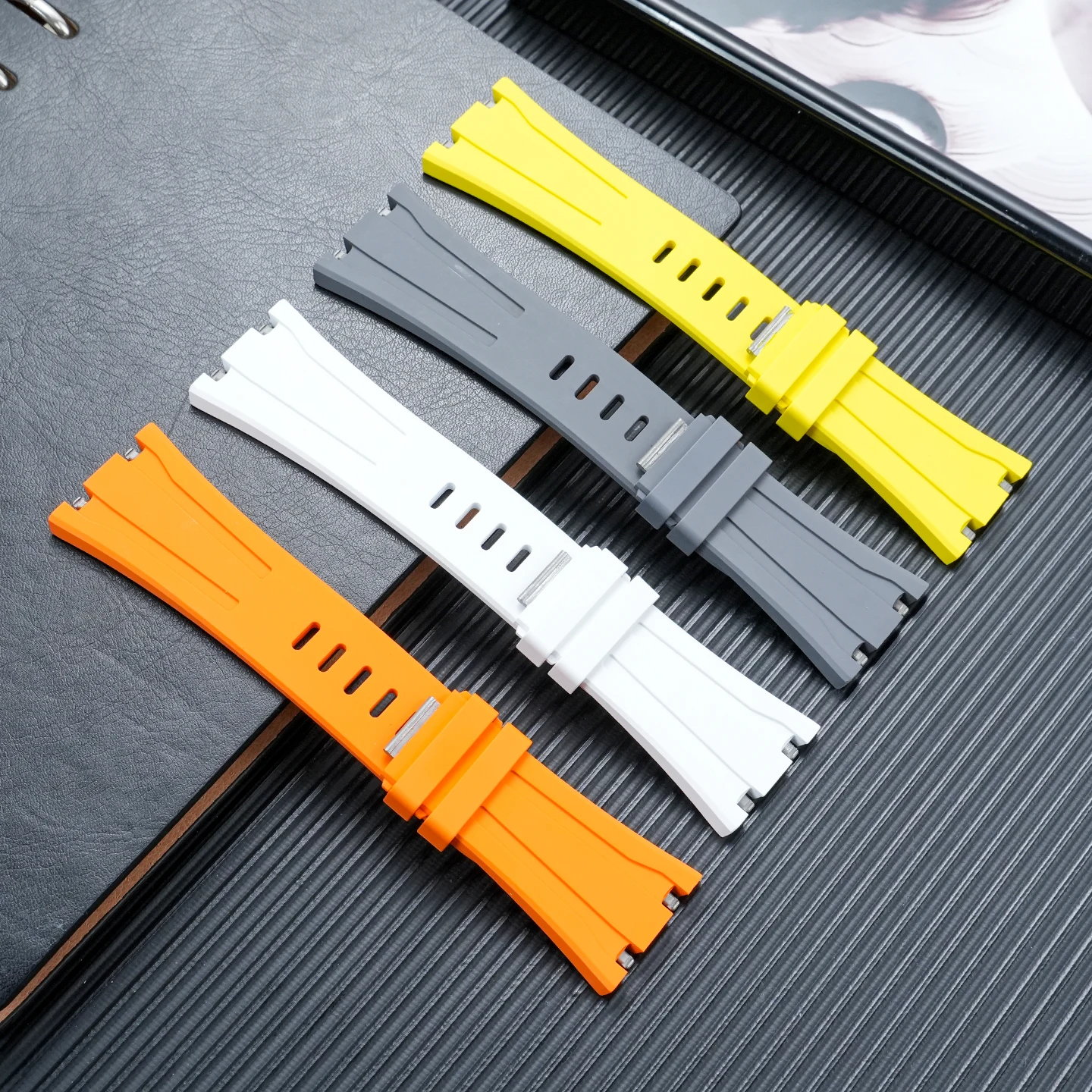 High Quality Fluororubber Watch Strap For Royal Oak Offshore 26420 43mm Replacement Band For AP Audemars and Piguet Bracelet