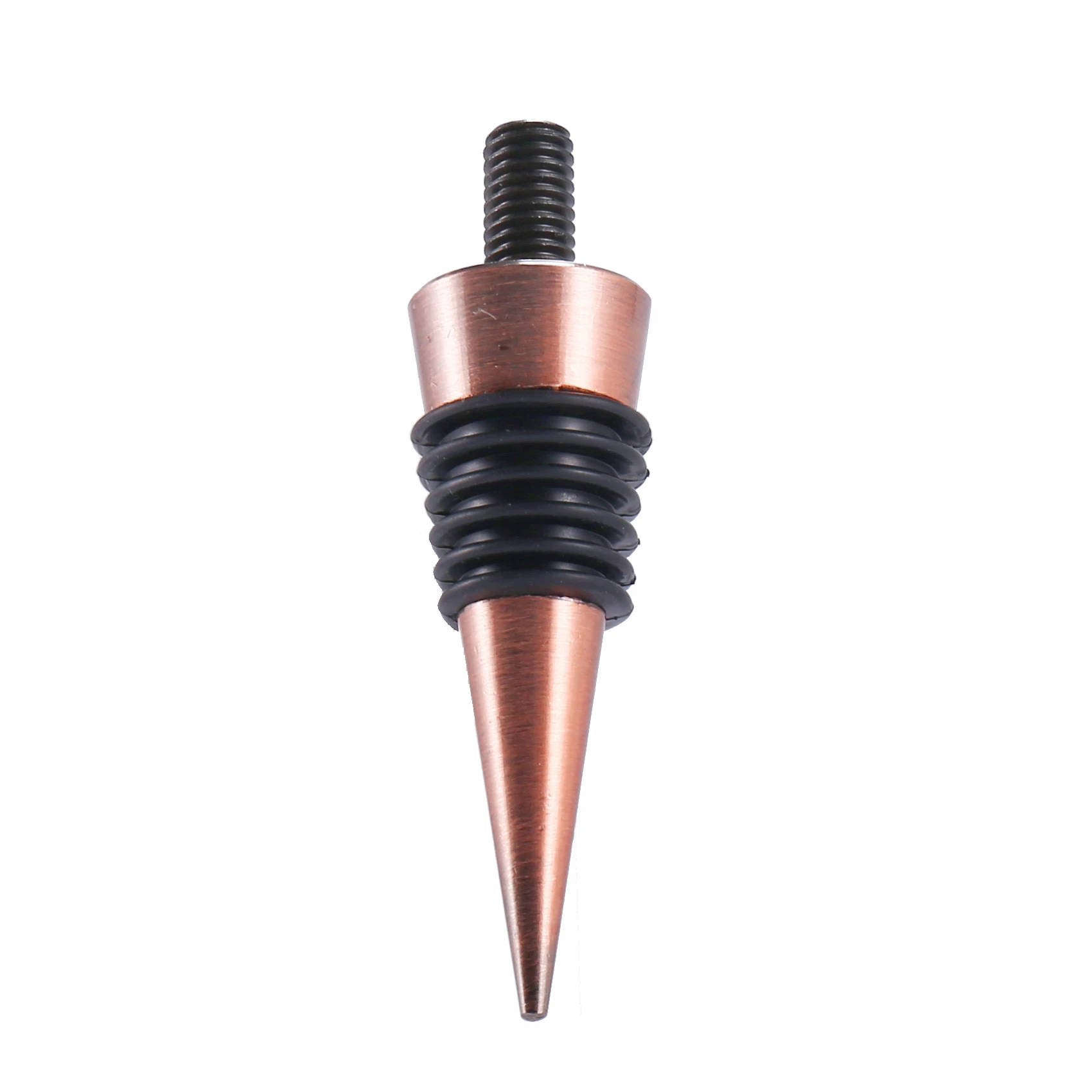 A96K-10 Pieces Blank Bottle Stopper With Threaded Post Metal Wine Stopper Inserts Set Hardware For Wood Turning DIY Project
