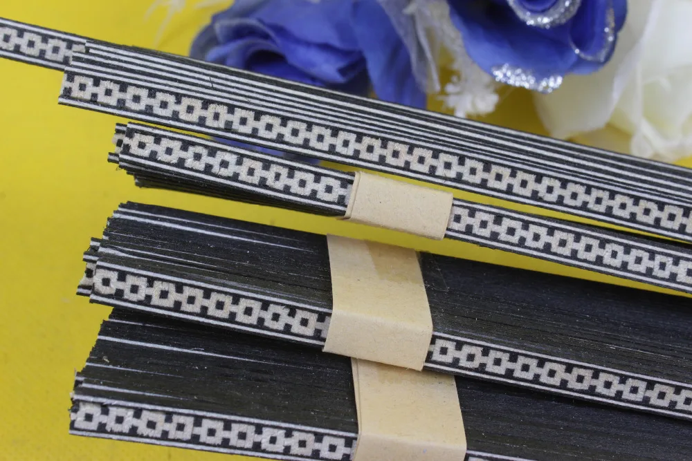 LUTHIER PURFLING 58# 30 strip LUTHIER PURFLING BINDING MARQUETRY INLAY New Guitar Parts Size : 640 x 2.5 x 1.0mmmm