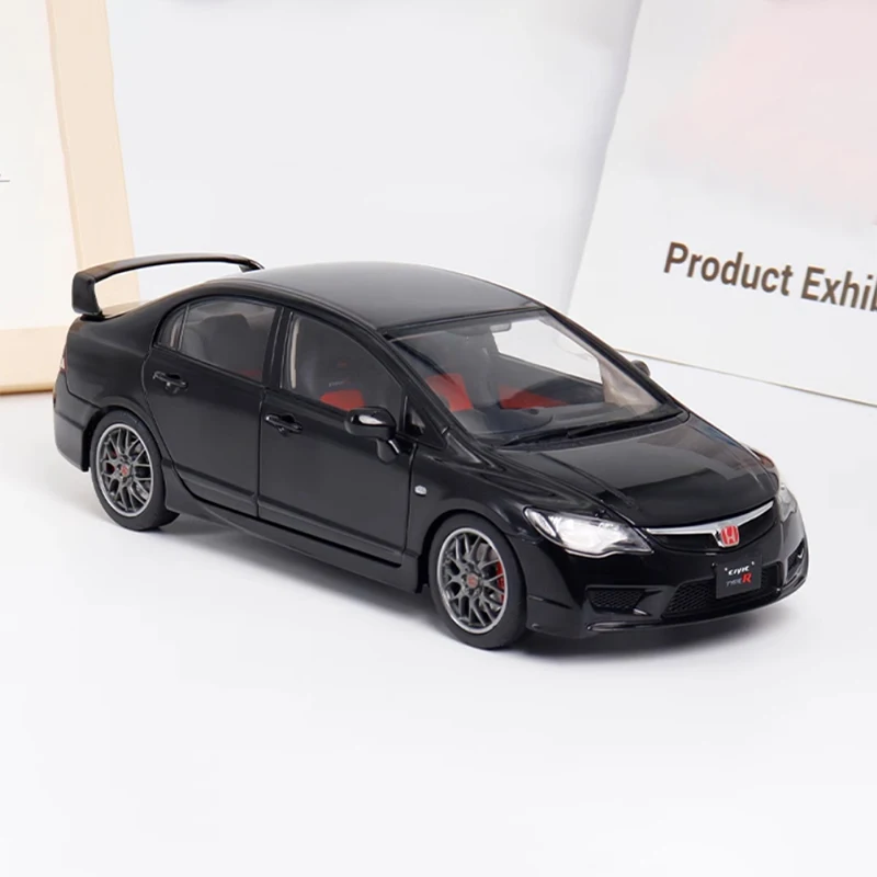 Diecast Original 1:18 Scale Honda Civic Type-R FD2 Simulation Alloy Car Model Display Collectible Toy Gift Souvenir Decration