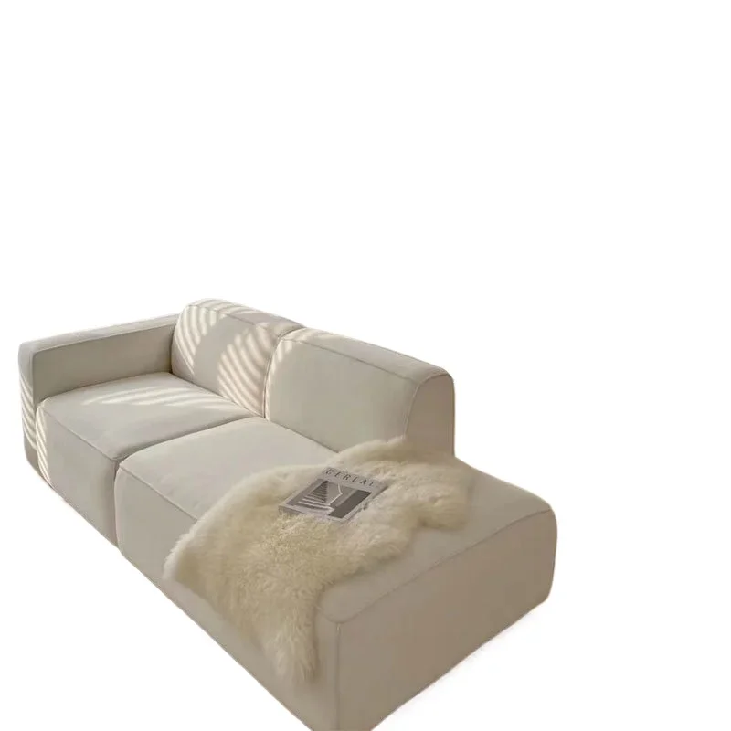

Simple module fabric sofa light luxury minimalist small apartment living room Internet celebrity homestay leisure furniture