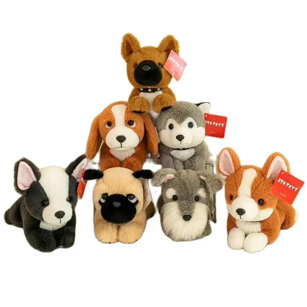 

23CM Funny Party Dog Plush Toy Corgi Bulldog Husky Cute Super Soft Birthday Gift Doll Send Friends Kids Festive Decoration