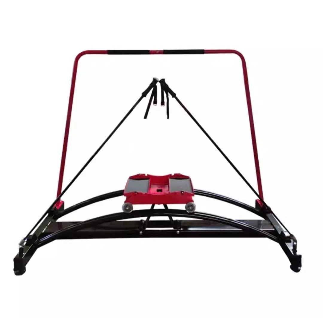

Indoor simulated ski machine fitness trainer