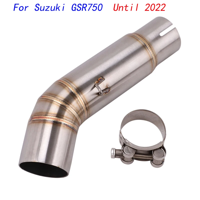 

Escape Motorcycle Mid Link Tube Middle Connect Pipe Stainless Steel Exhaust System For Suzuki GSR750 Until 2022