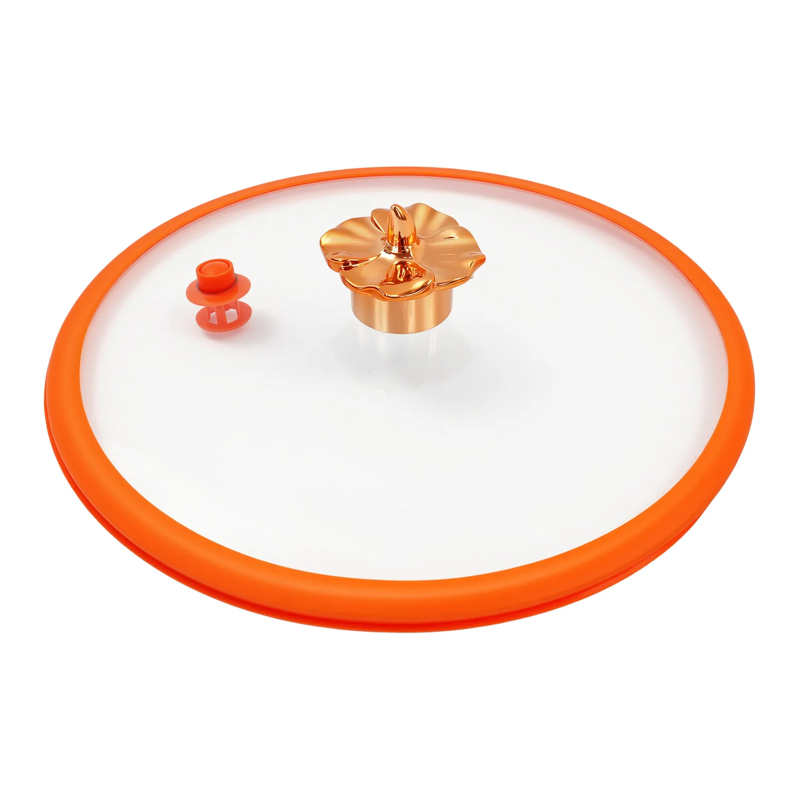 8L Pumpkin-Shaped Micro Pressure Cooker, Non-Stick Pressure Pot with Transparent Lid, Small Gas Pressure Cooker for Home Kitchen (Orange)