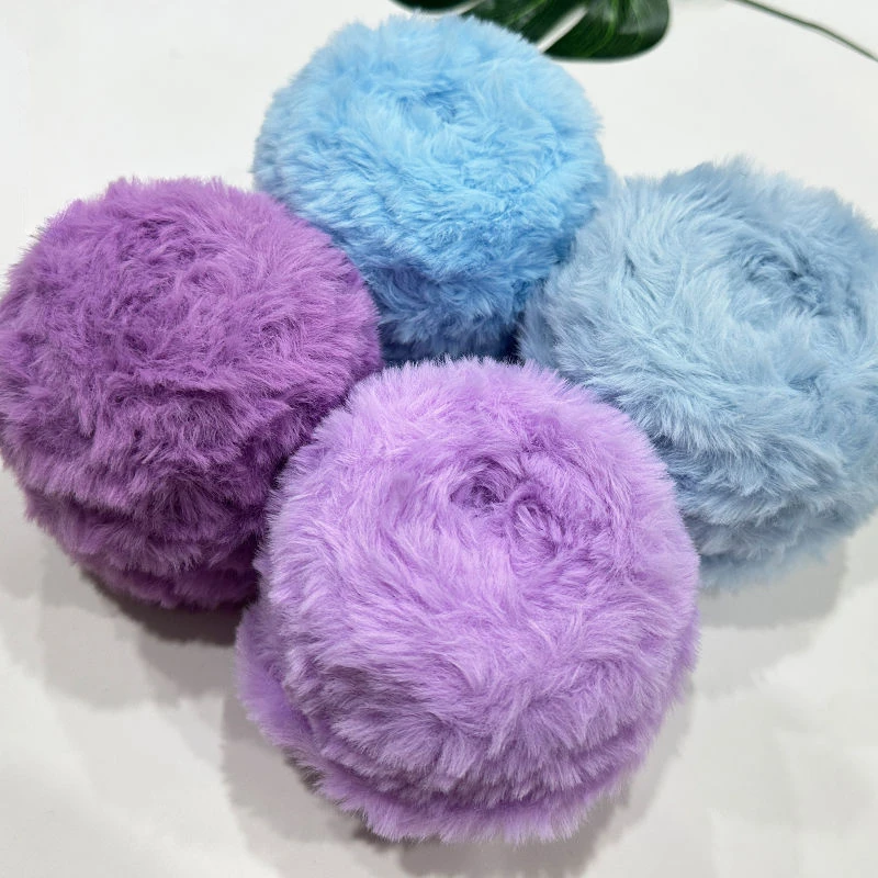 Coarse Yarn Imitates Rabbit Hair Long Haired Mink Fur Line Handmade Crochet and Weaving DIY Jacket Sweater Cat Ear Hat Scarf