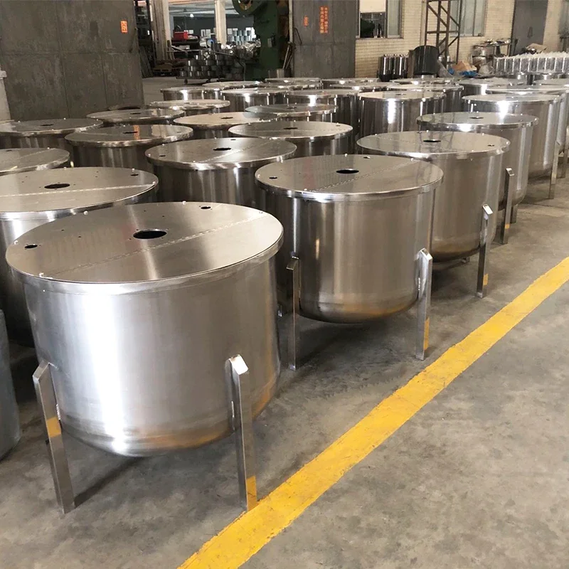 

600LSanitary Stainless Steel Vertical Food Liquid Preparation Storage Tank Meat Mixng Stirring Tank