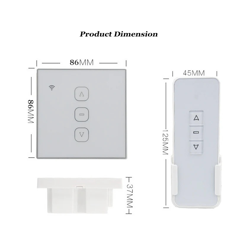 Imagem -02 - Casa App Inteligente wi fi Interruptor do Atuador do Obturador Cego Controlador Driver Receptor para dc Corrente Janela Abridor Skypight Empurrador mi