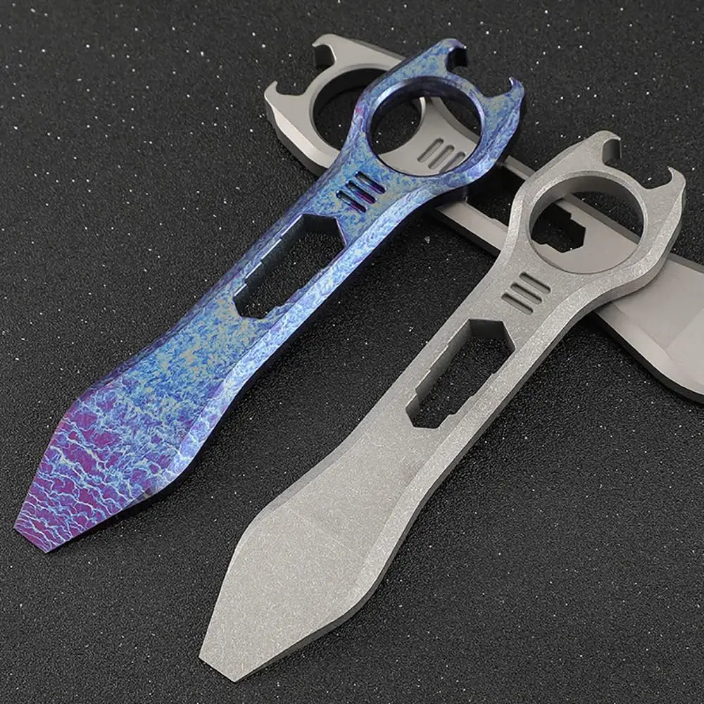 

Титановый мультитул-рычаг EDC с открывалкой для бутылок и шестигранным ключом, инструмент для выживания на природе, для кемпинга, походов, рыбалки