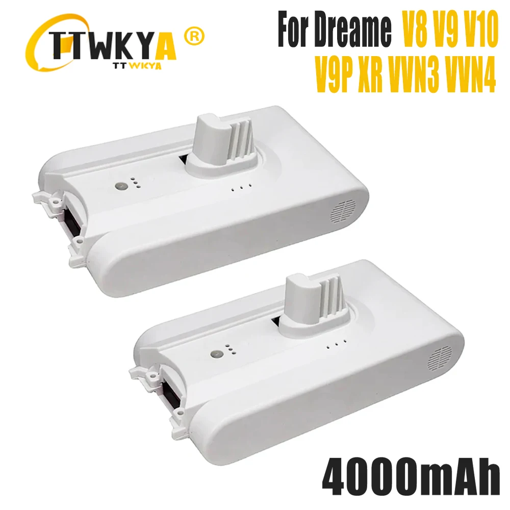 

100% Original 4000mAh For Dreame V8 V9 V9P V9D V9pro V9plus V9B V10plus V10 XR VVN3 VVN4 vacuum cleaner Battery