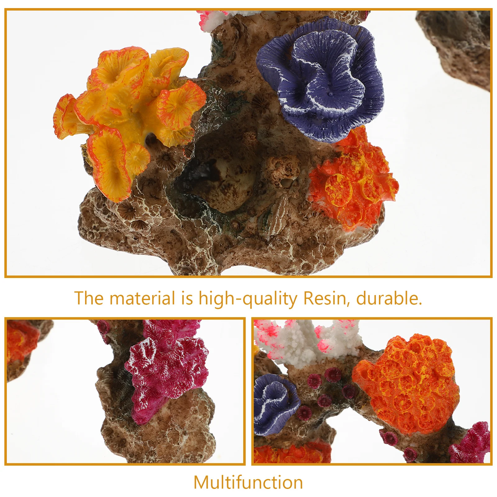 

Coral Rockery Fish Tank Decoration Resin Aquarium Landscape Artificial Hill Landscaping Ornament Coral Rockery Aquarium Decor