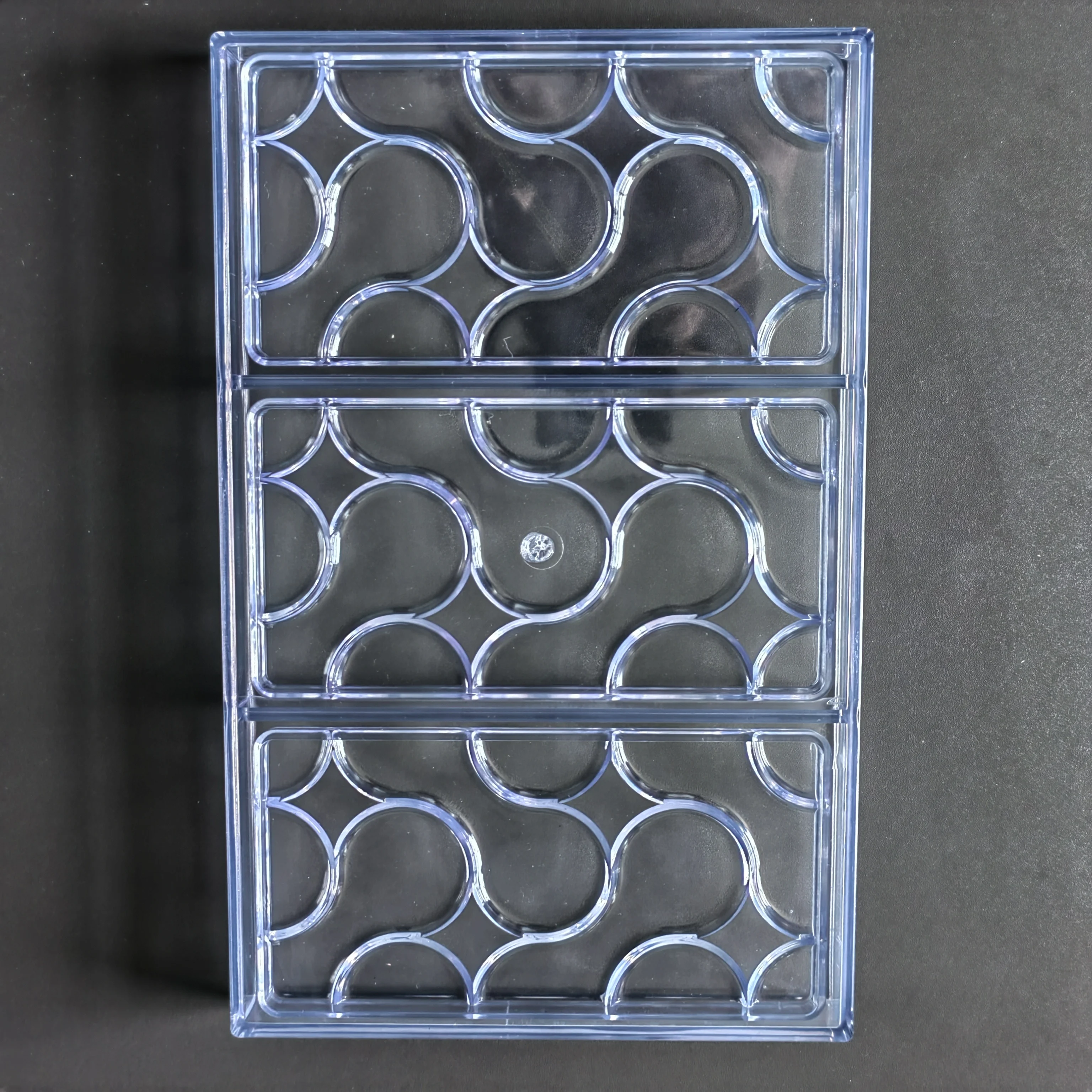 Free Shipping New Plastic Assembly Line Pattern Meridian Shapes DIY Baking Chocolate Mold CC0084