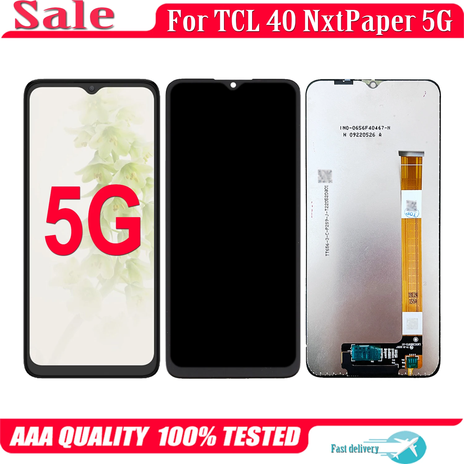 

6.6'' For TCL 40 NxtPaper 5G LCD Display Touch Screen Replacement Digitizer Assembly