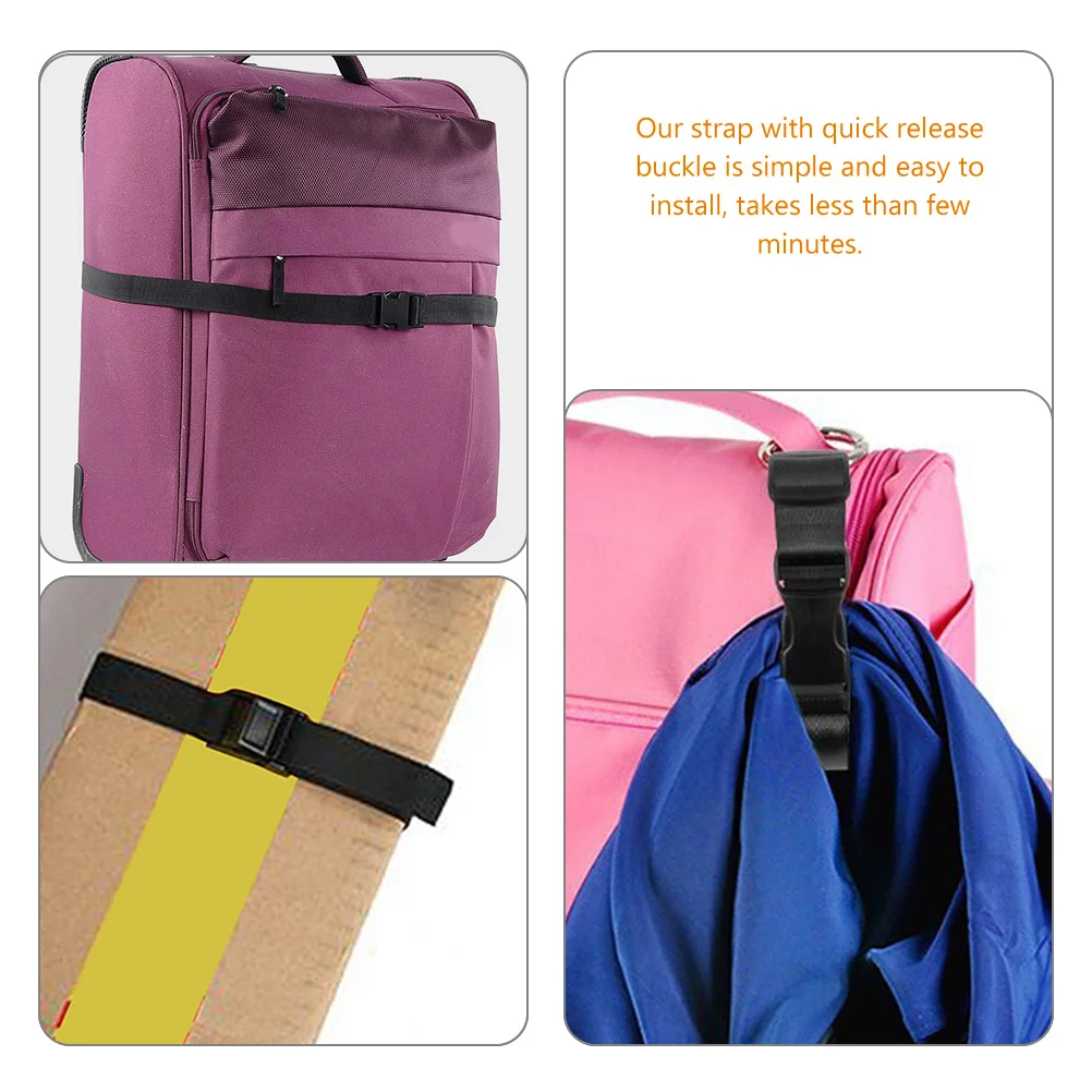 

4pcs 2.5cmx2m Luggage Roof Strap Adjustable Bungee Cords Heavy Duty Nylon Tie Down Straps for Trucks Outdoor Camping Surfboards