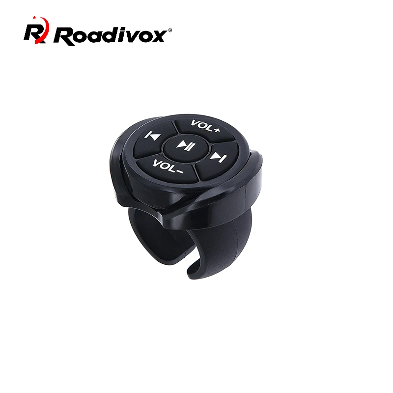 Wireless Media Bluetooth Button Remote Controller Car Motorcycle Bike Steering Wheel MP3 Music Play For IOS Android Phone Tablet