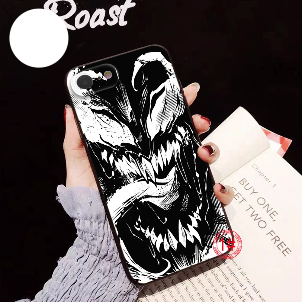 S5 Marvel Venom Soft Case dla Samsung S9 S10E S10 Lite S20 Ultra S21S S21 Fe S22 S23 S30 Plus Note 10 20 M30S M21 M31 M51