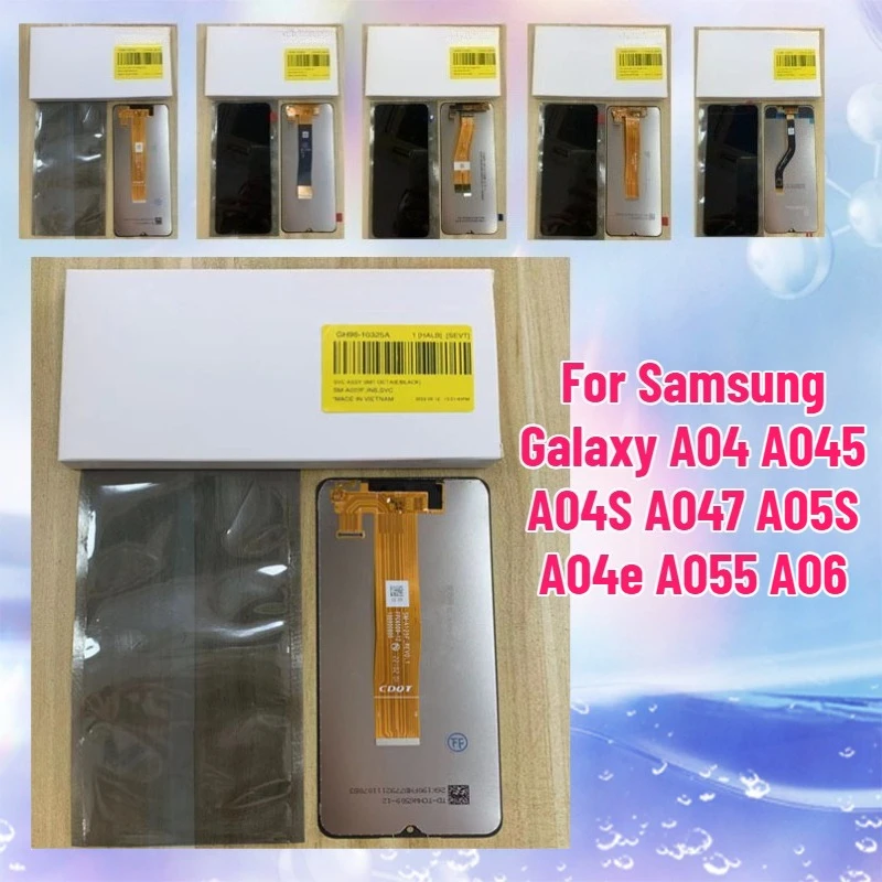 

Новый ЖК-дисплей для Samsung Galaxy A04 A045 A04S A047 A05S A04e A055 A06, сенсорный экран в сборе, замена
