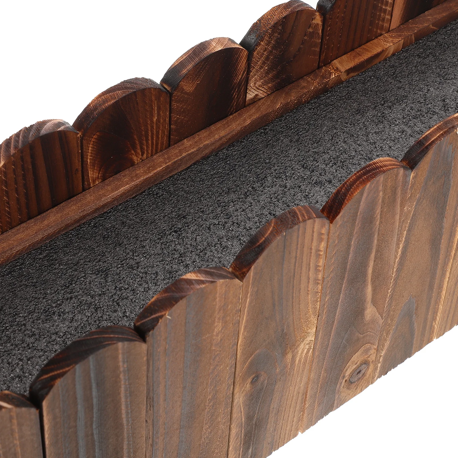 Rustic Wooden Planter Box Brown Medium Size Flower Container for Window Box Decor Farmhouse Style Indoor Outdoor Arrangements