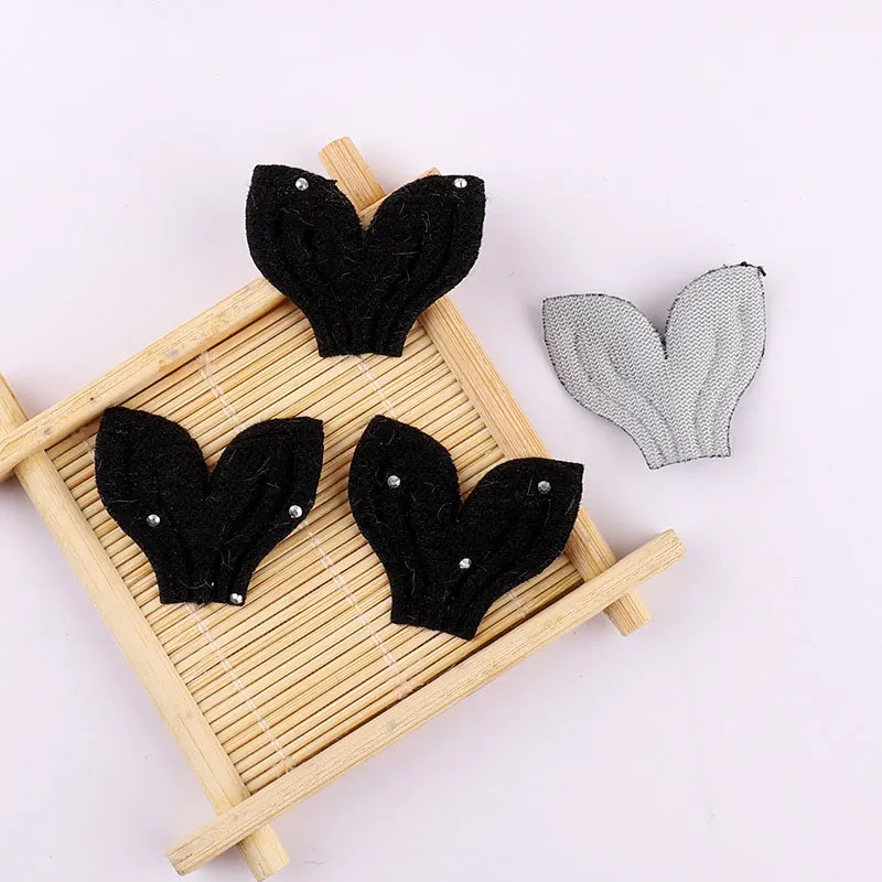 60 Stück DIY bestickte Fischschwanz-Stoffaccessoires, Größe 35x30mm, für Puppenkleidung, Haarnadel-Dekoration, Schwanzmaterialien – Detail 10