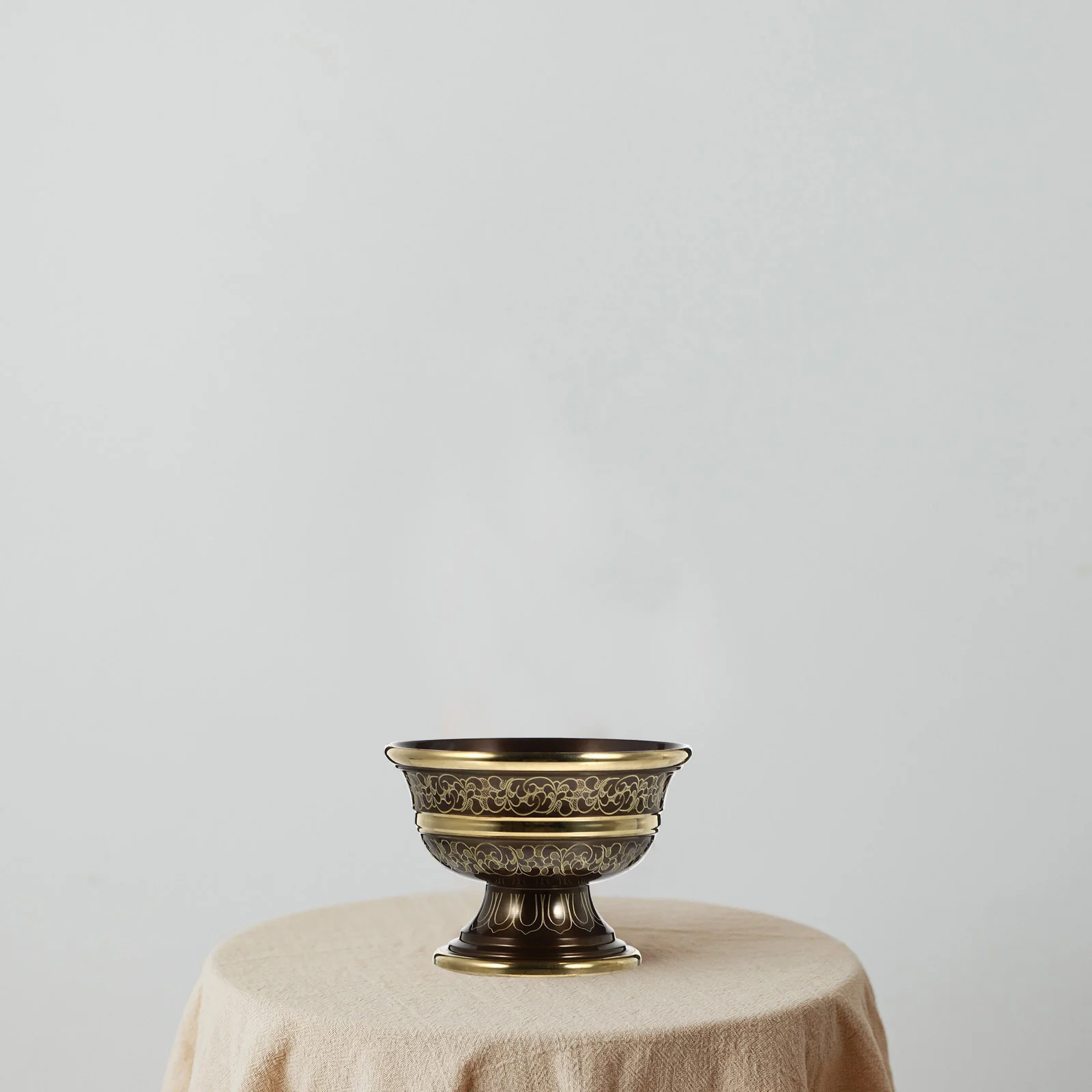 

1pc Offering Cup Creative Temple Bowl For Meditation Ritual Buddhist Supplies Incense Burner Home Decoration