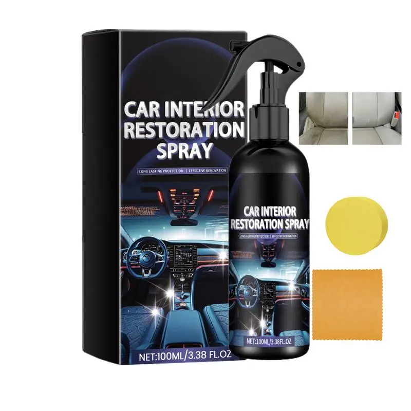 

Car Interior Restorer Spray Car Paint Protection Spray Trucks SUV Minivan Quick Result Cleaning Spray For Dashboard Door Handle