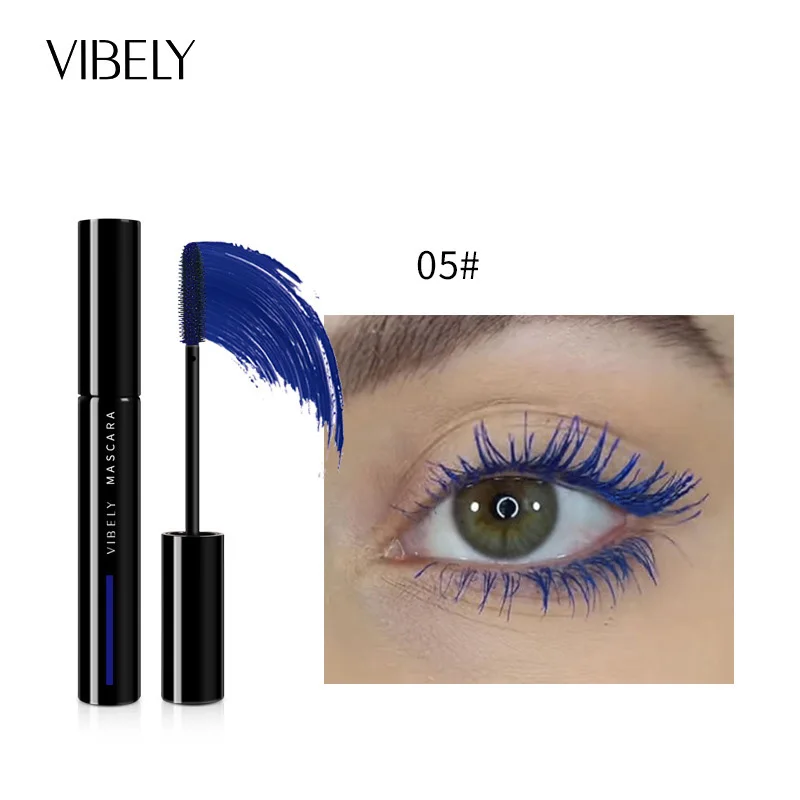 Kleuren Mascara Snel Volumizing Krul Mascara Oranje Blauw Groen Rood Geel Langdurige Waterdichte Mascara Podium Oogmake-Up