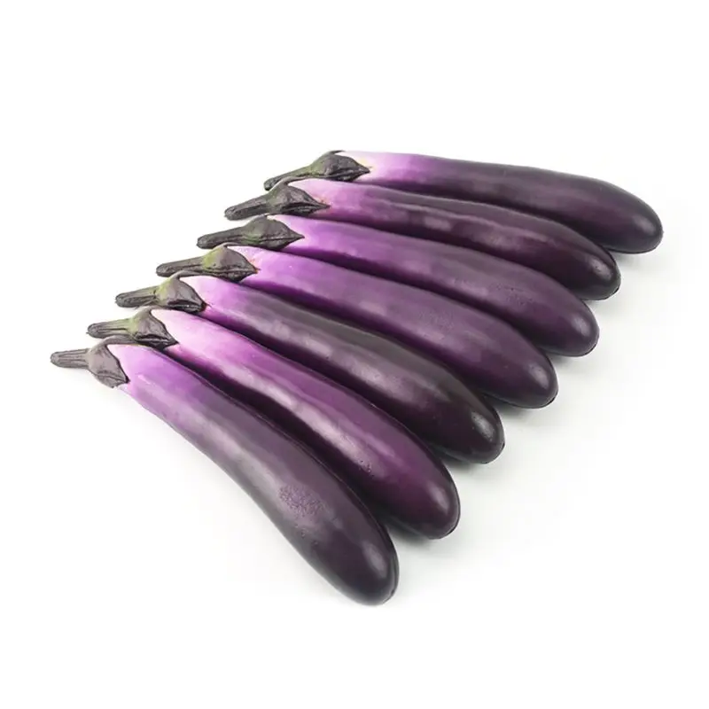 Lifelike Artificial Eggplants Simulation Fake Vegetable Photo Props Home Kitchen High Quality HOT