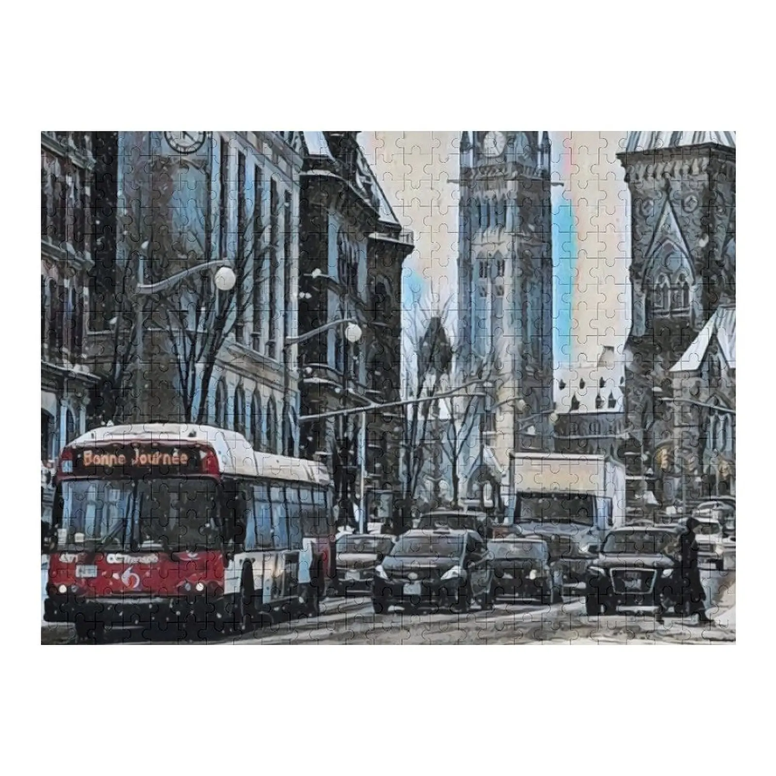 

Пазл Ottawa на заказ для детей, персонализированный деревянный декор, картины, лес для взрослых, головоломка