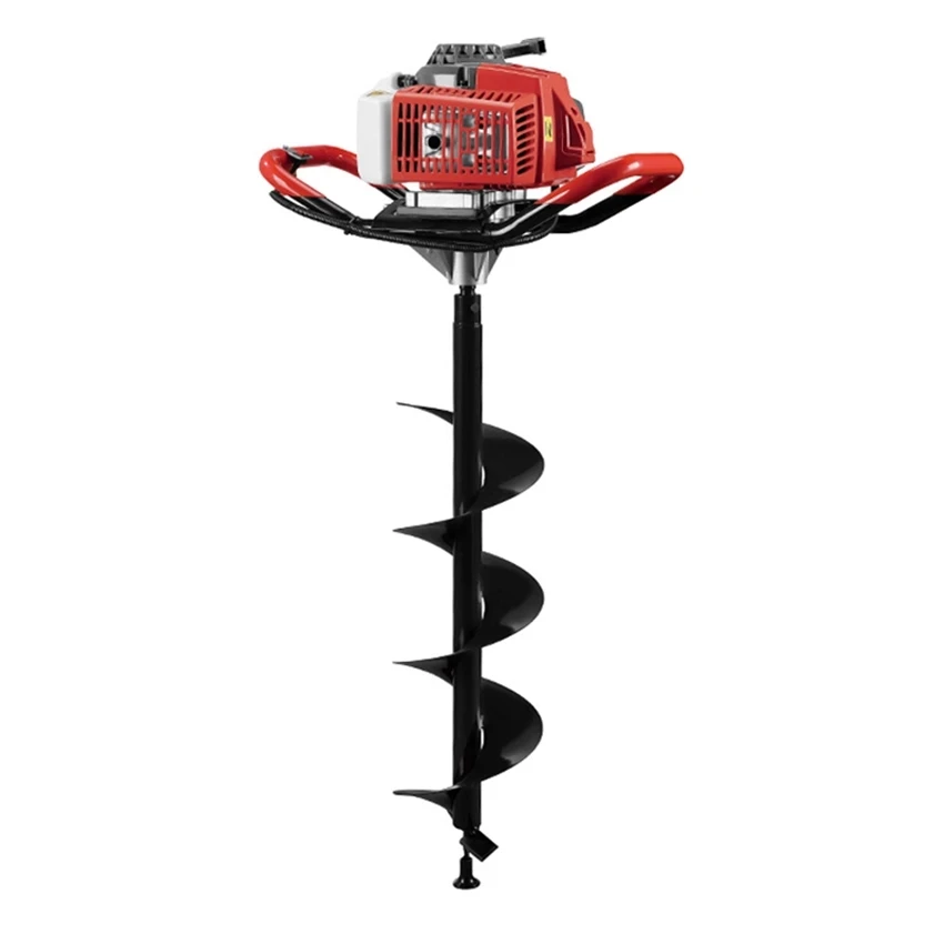 Hole Digging Machine Small high-power Tree Planting Digging Machine Hole Piling Machine Two-stroke Gasoline Ground Drill 1200ML