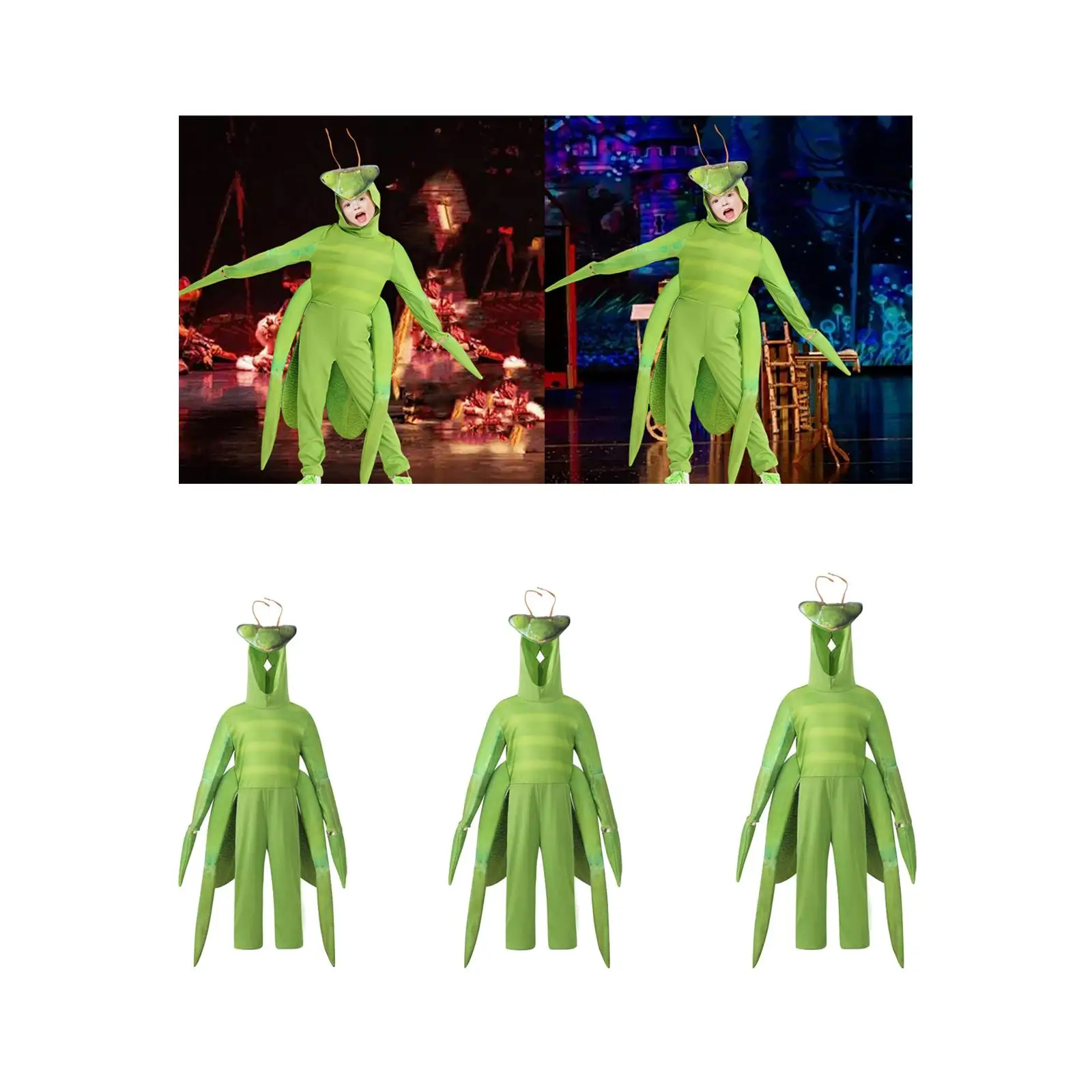 Costume novità tuta leggera con oggetti decorativi per palcoscenico