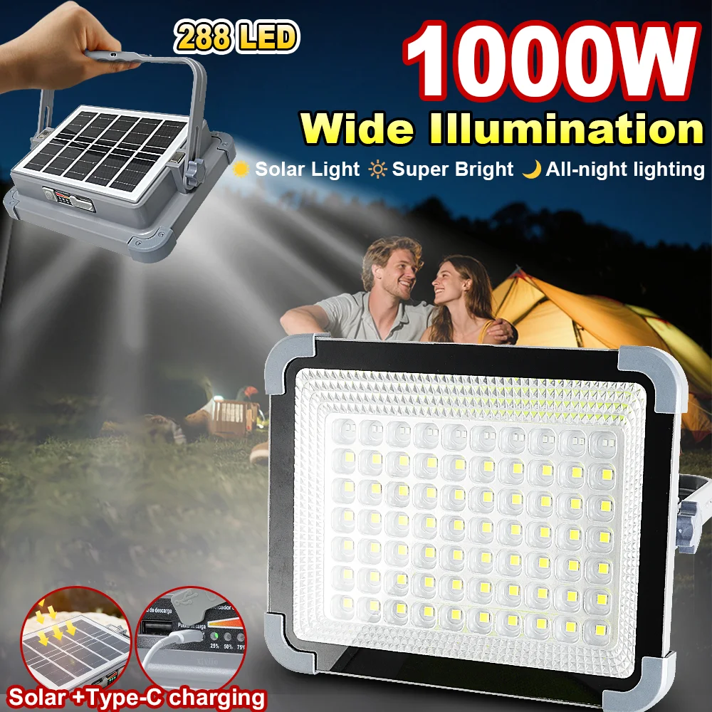 Super Bright LED Outdoor Solar Light Powerful Outdoor Solar Lamps External Solarlight Emergency Camping Hanging Lantern cottage