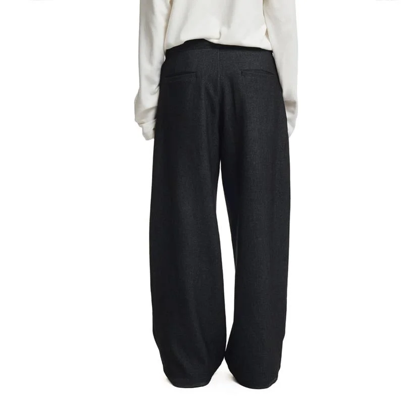 WVGA Spring Autumn New Men Three-Dimensional Pleated A-Line Double Waistband Trousers Niche Chic Straight Suit Pants Ins W26413