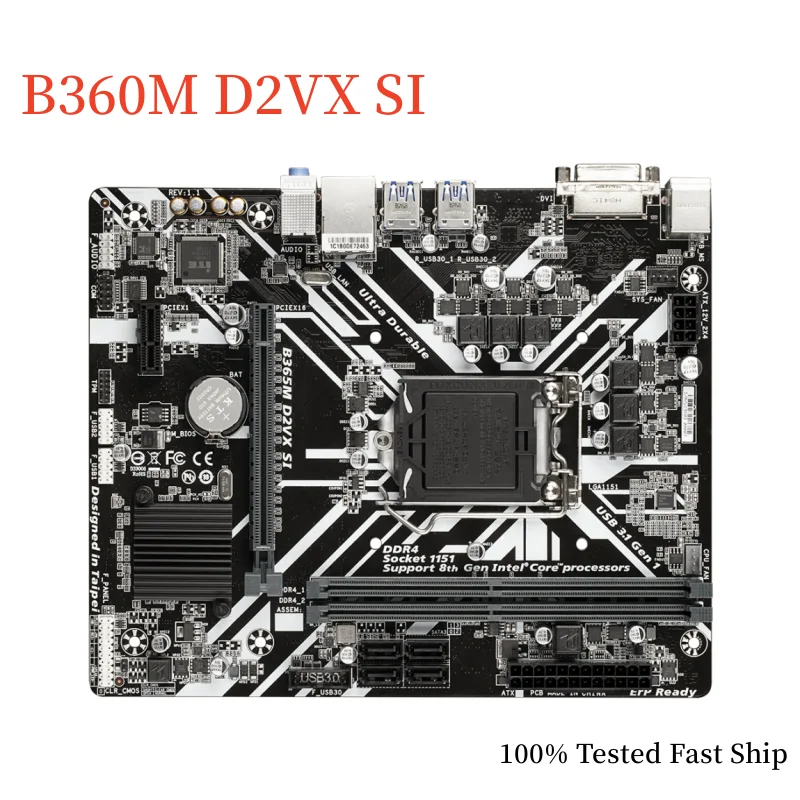 

For Gigabyte B360M D2VX SI Motherboard B360 32GB LGA1151 DDR4 Micro ATX Mainboard 100% Tested Fast Ship