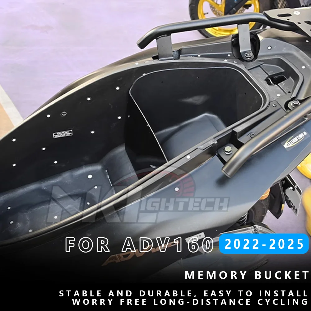 

MTKRACING для HONDA ADV 160 2022-2025, аксессуары для мотоциклов, багажник для хранения сиденья, черный ящик для хранения из АБС-пластика