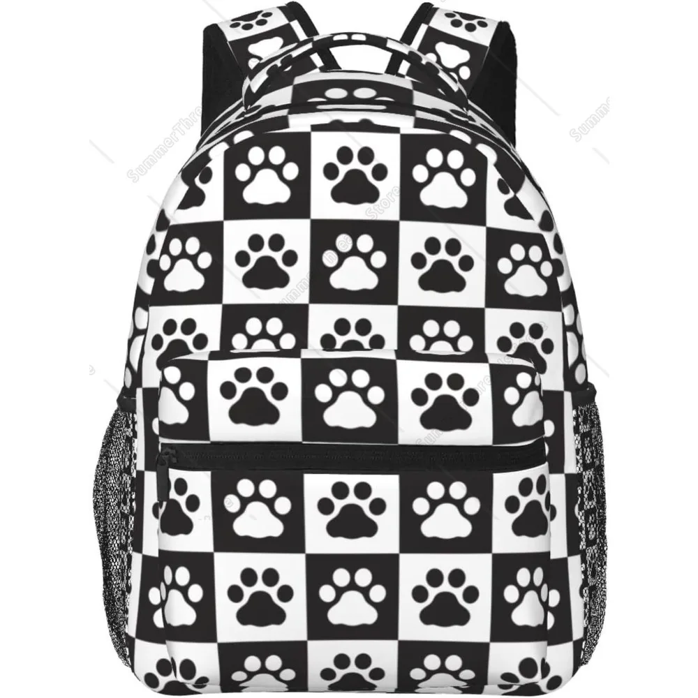 

Cue Dog Paws Backpack School Bag For Students Teens Men Women Laptop Backpacks Travel Daypack Bag With Multiple Pockets