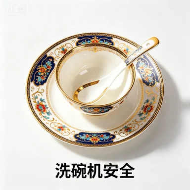 

Gold Decoration Beautiful Pattern Tableware Dishwasher Safety Products