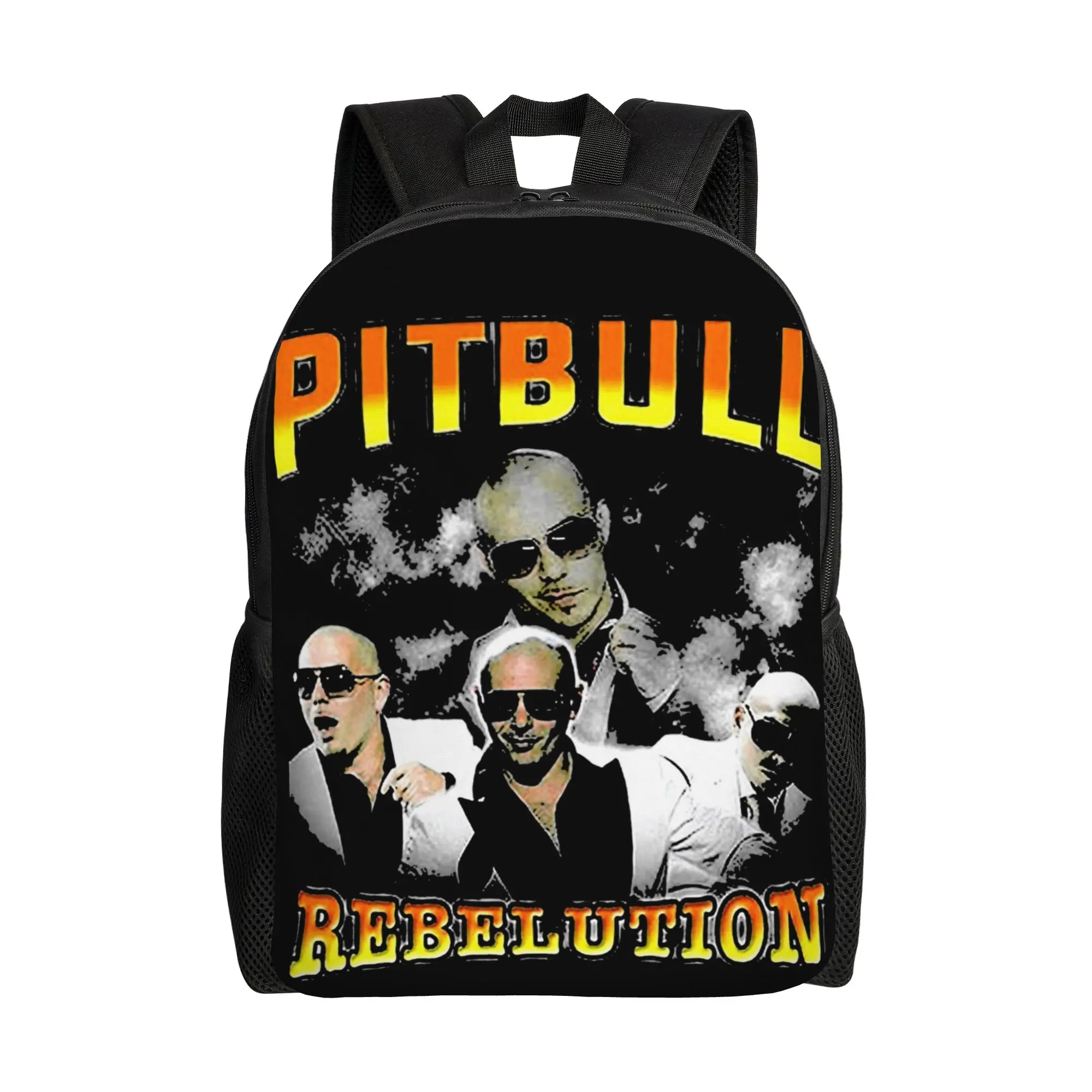 

Винтажный рюкзак Pitbull Mr. Worldwide для мужчин, модные школьные сумки из полиэстера с принтом, дизайнерский рюкзак для колледжа