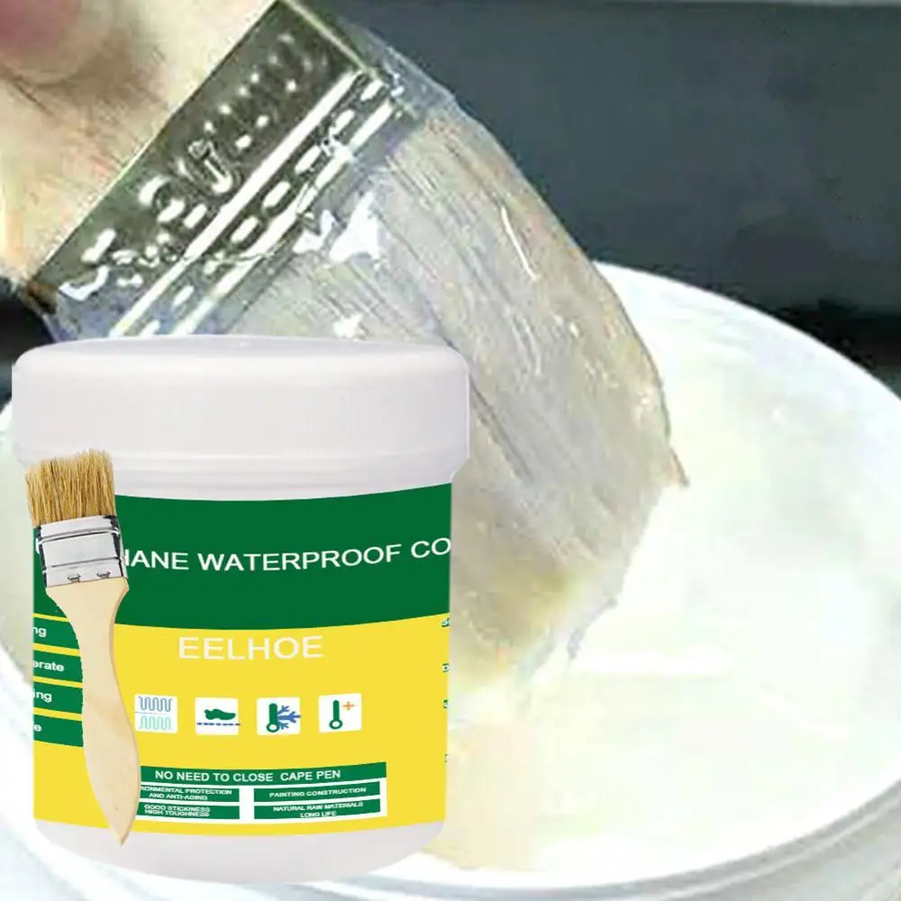 30/100/300g Innovative Sealer Waterproof Coat Mighty Paste Polyurethane with Brush Polyurethane Glue for Home for Roof Bathroom